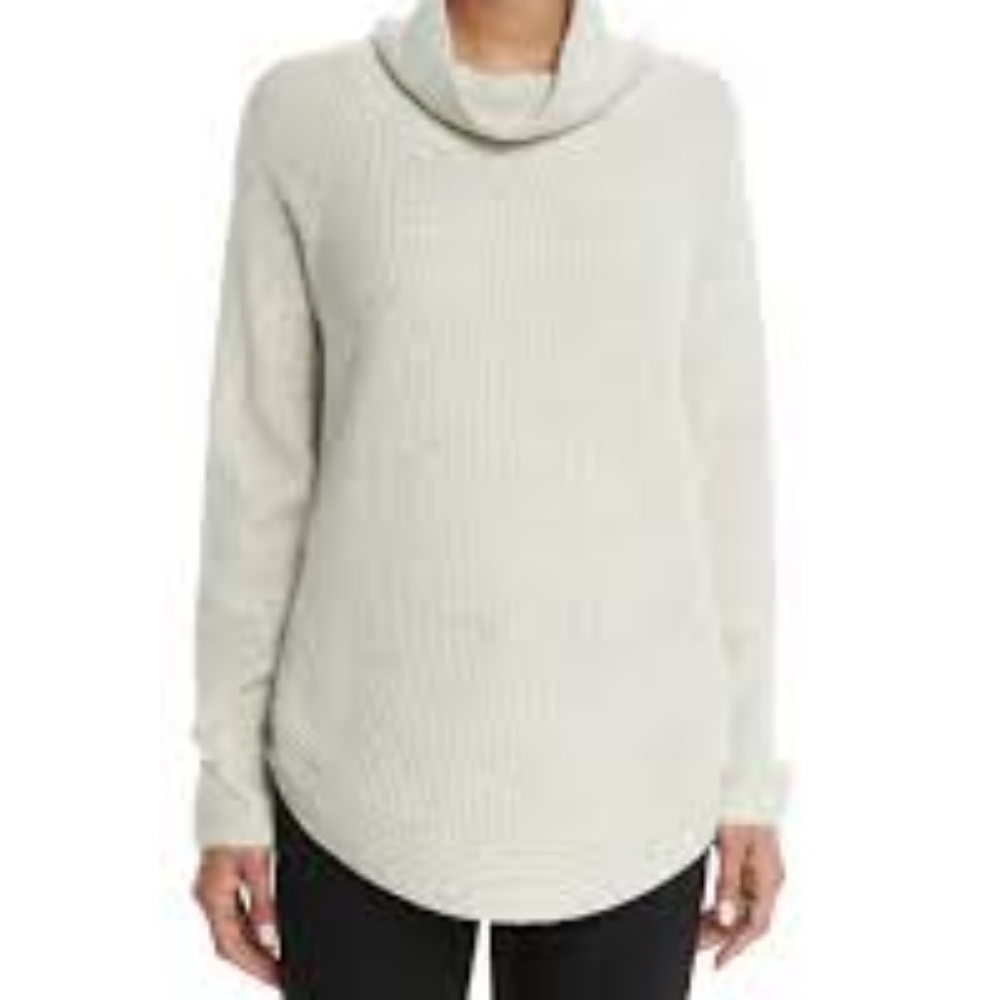 Vince Side-Zip Ribbed Turtleneck Sweater